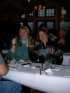 Alice and Linda enjoy a beer at the final party and banquet with the OVSC